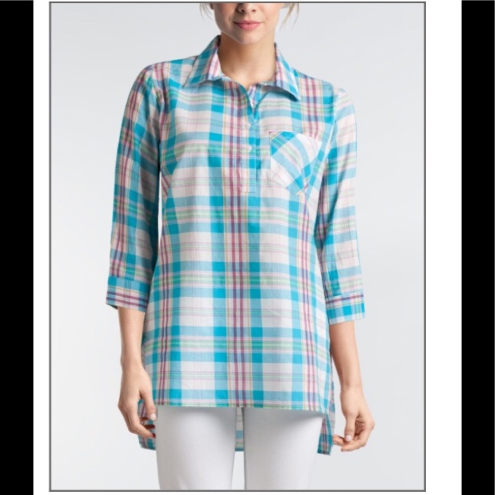 ⚜️Sara Studio Plaid Hi-Lo Top⚜️